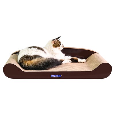 防猫咪抓沙发神器 猫抓板 猫贵妃床80CM猫磨爪大号不易掉屑耐用