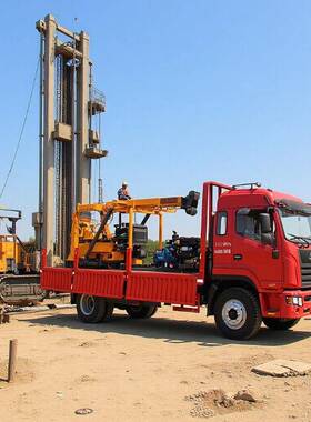 600米车载式液压岩芯钻机地质勘探液压取样汽车钻机液压汽车钻