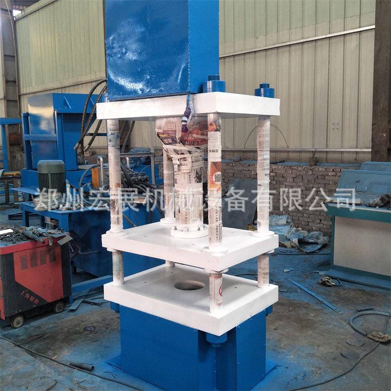 椰棕压饼机设备全自动椰壳砖机四柱棕榈丝椰糠成型机椰壳压块机
