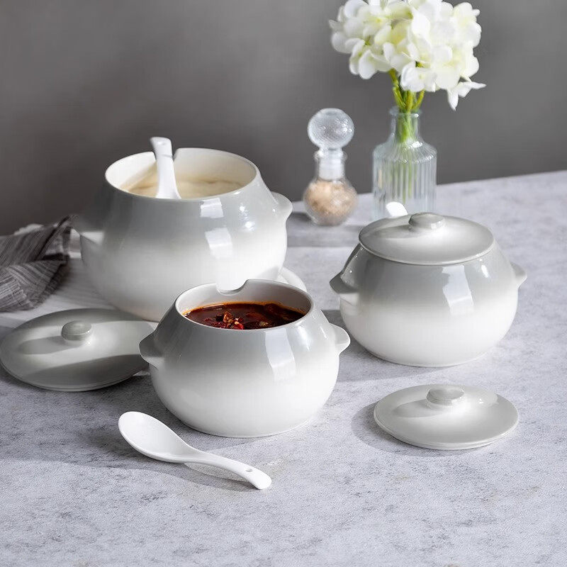 梵宜沫陶瓷罐子家用猪油罐耐高温辣椒油储存罐大容量釉下彩密封罐,餐饮具,瓶/罐,淘宝优惠券,粉丝福利购,淘宝优惠卷