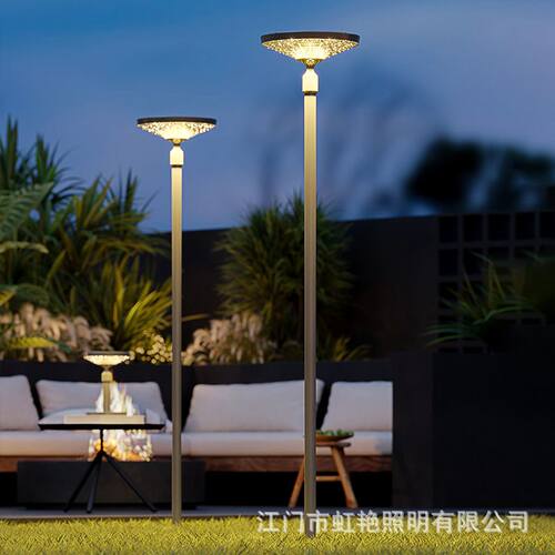 超亮led庭院灯景观路灯户外防水太阳能高亮铝材草坪灯接电花园灯