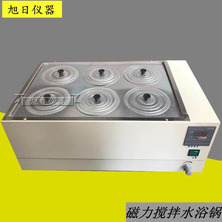 6孔水浴磁力搅拌器水浴恒温磁力搅拌器同步控温同步搅拌