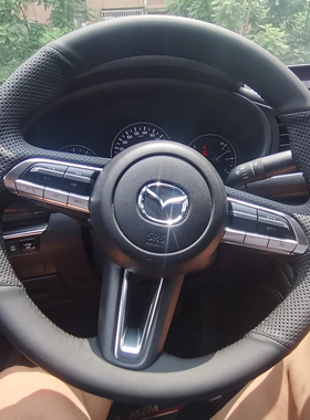 20-24款马自达昂克赛拉CX-50方向盘套真皮CX-30把套手缝专用全包