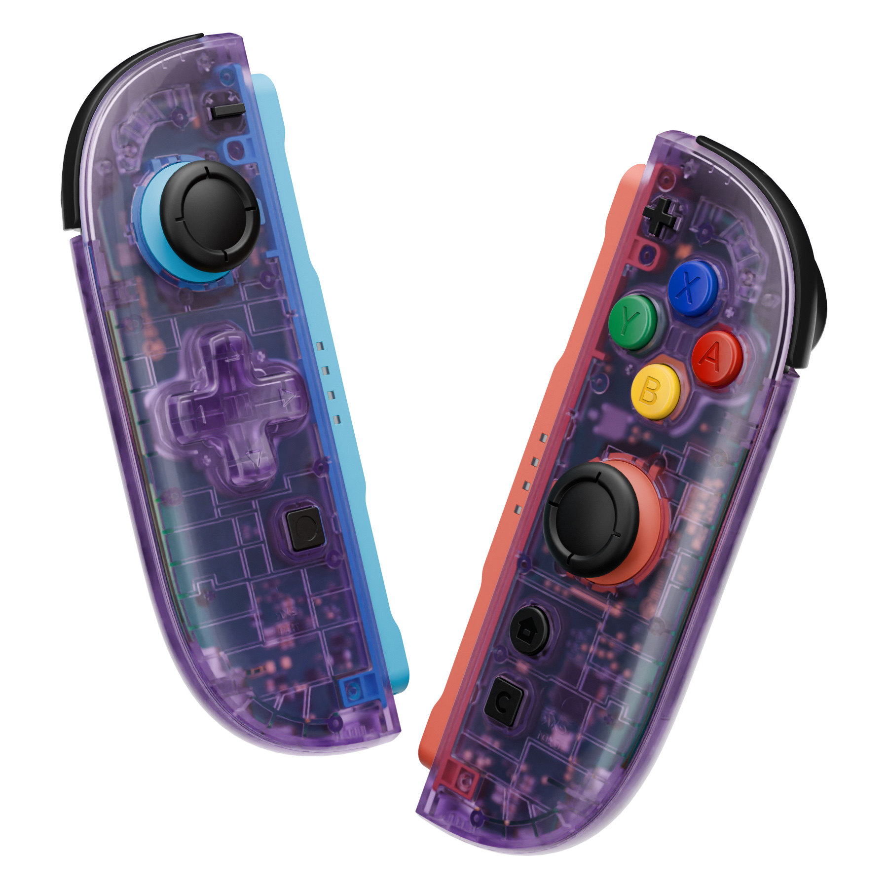 eXtremeRate易极改 Switch 2十字版左右手柄JoyCon青春版替换壳任天堂NS2改装配件透明多色