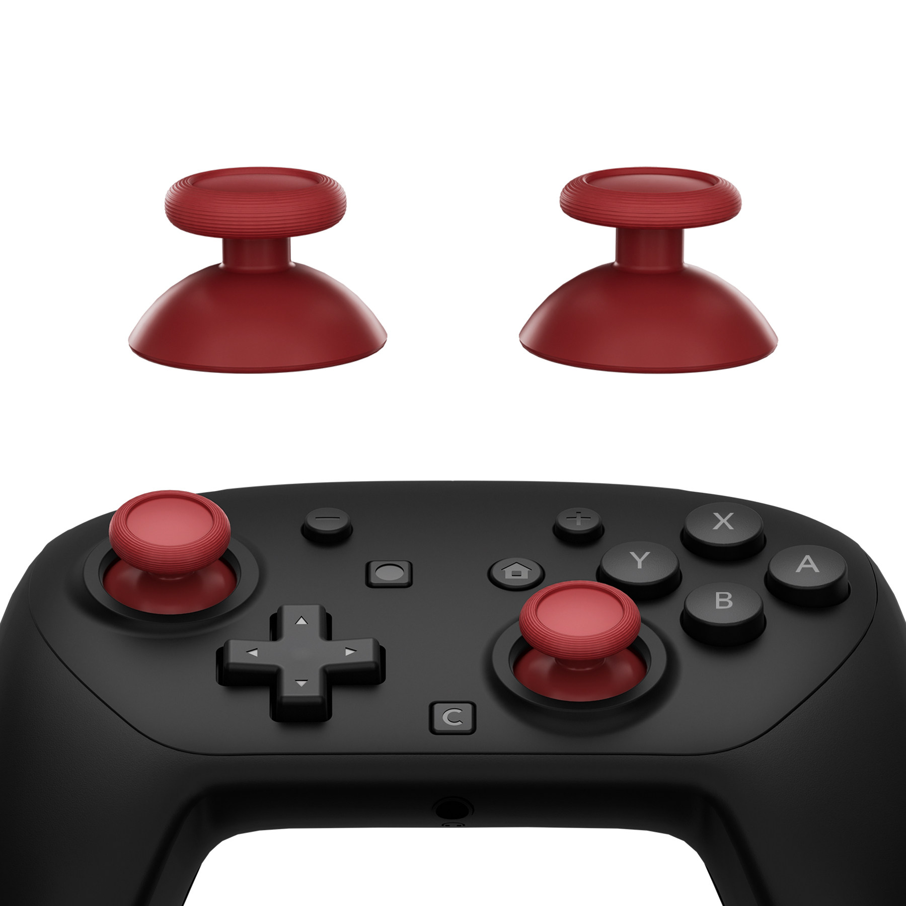 eXtremeRate易极改 Switch2 Pro手柄摇杆替换套装任天堂NS2Pro游戏无线手柄专用蘑菇头摇杆帽多色配件DIY改装
