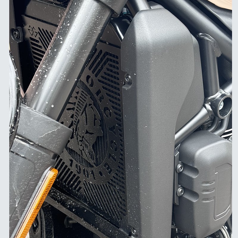 适用春风摩托450CLC250改装件不锈钢水箱保护网散热器大灯罩配件