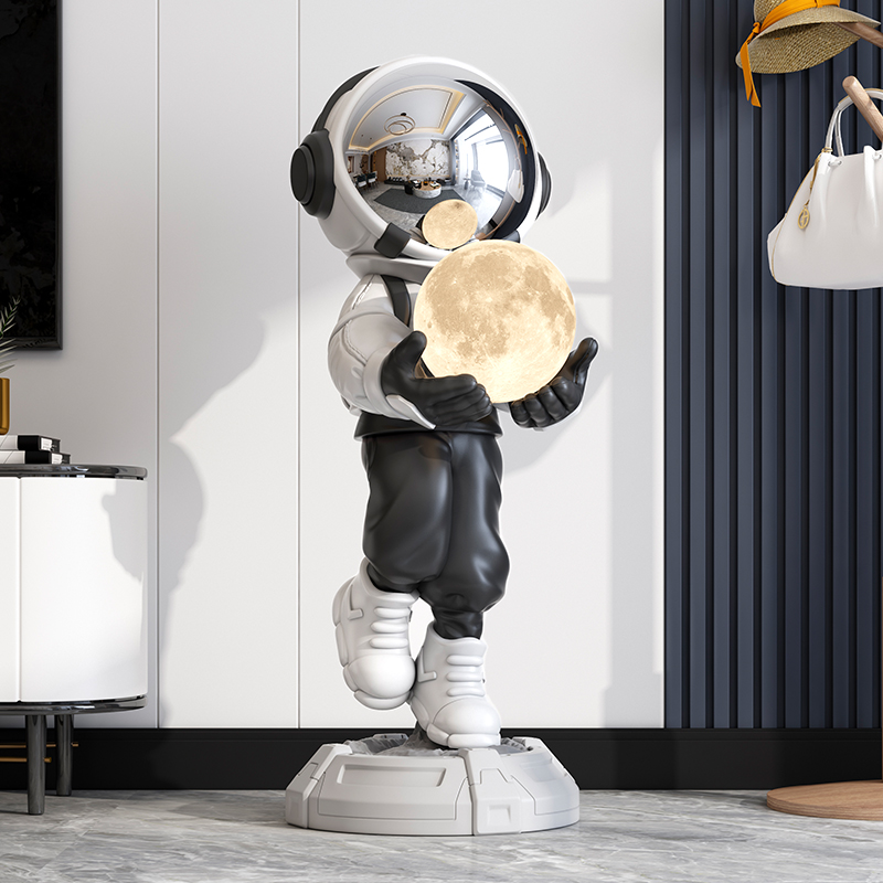 宇航员落地摆件客厅大型太空人音响沙发边电视柜家居饰品开业乔迁
