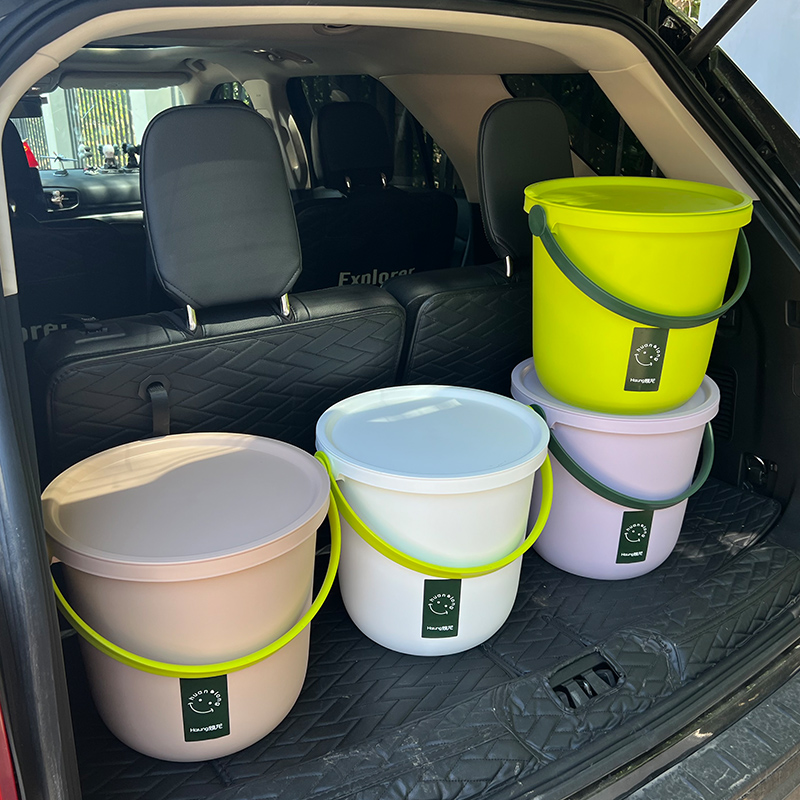 有盖水桶手提可坐塑料桶带盖子洗澡幼儿园收纳装鱼桶凳家用钓鱼桶