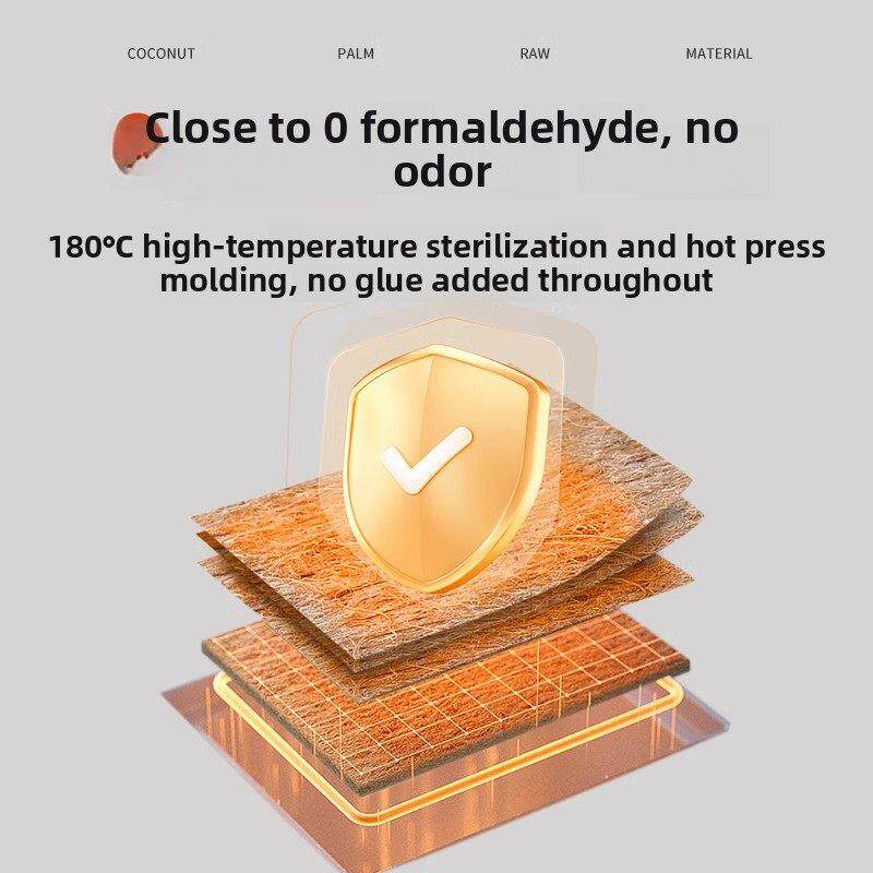 可折叠床垫三折榻榻米椰棕垫子偏硬180x200定制任意尺寸天然棕榈