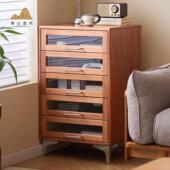 红胡桃实木斗柜覆古斗柜牙科柜茶具收纳柜中古抽屉柜首饰柜五斗柜