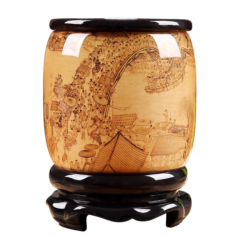 办公桌笔筒复古办公室摆件工艺品创意装饰实用定制礼品教师节礼物