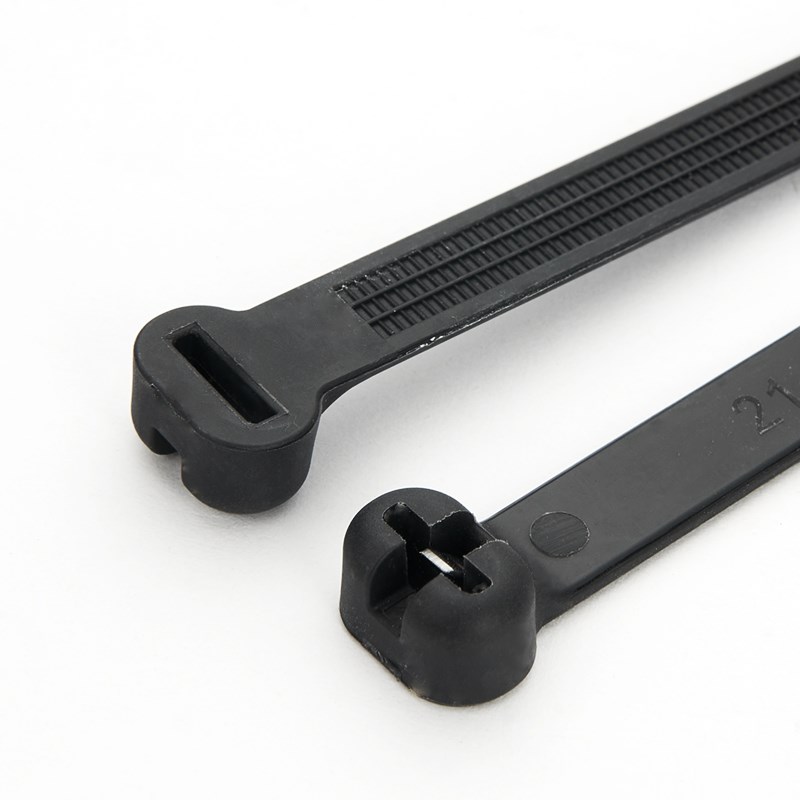 不锈钢304船用尼龙扎带金属嵌片扎带大号固定卡扣强力扎线束线带