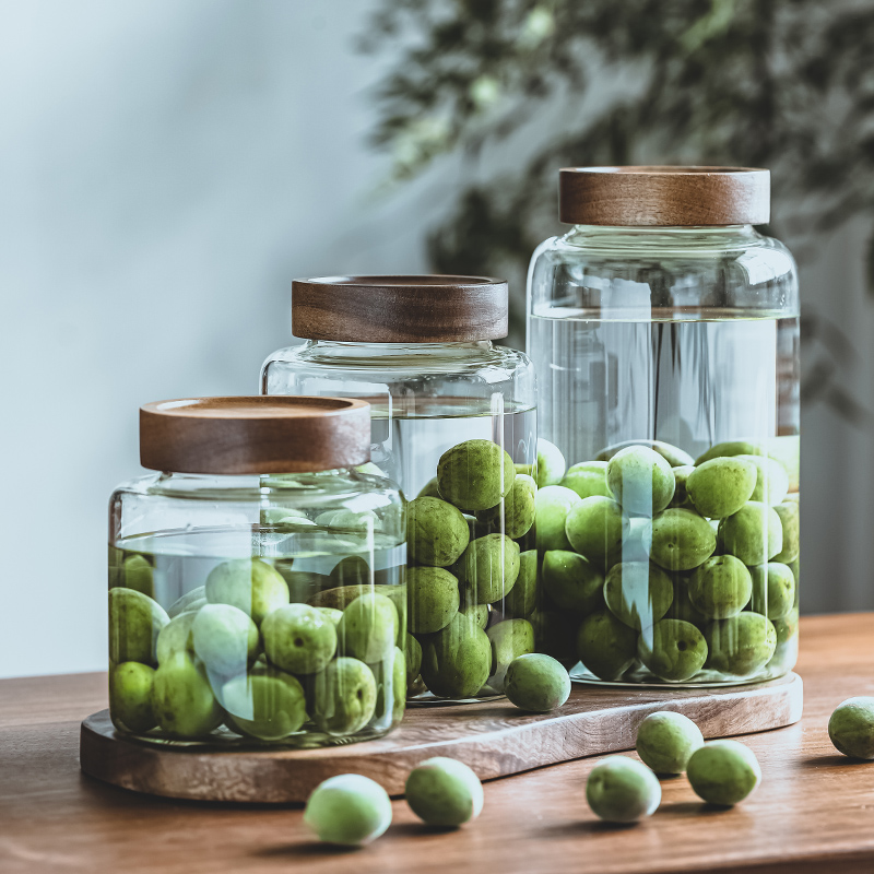 大容量拧盖玻璃泡酒瓶青梅杨梅酒瓶子家用酿酒罐泡酒收纳罐储物罐
