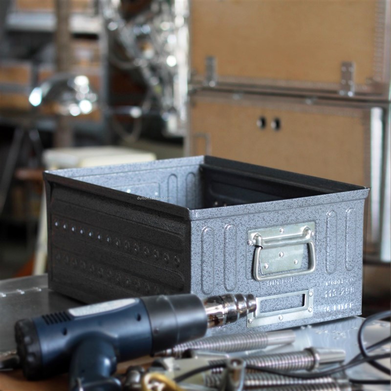 稻谷藏库 DULTON 金属收纳筐整理箱 大号桌面工具箱  16L