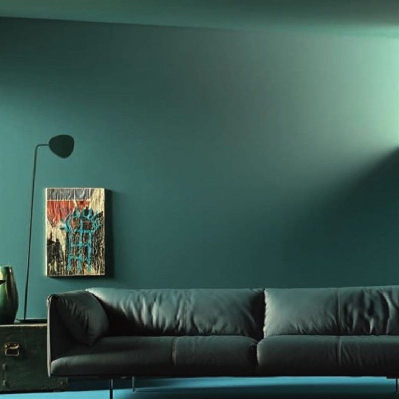 室内自刷家用水彩色乳胶漆环复古油漆性翻新墙漆绿色客厅保涂料