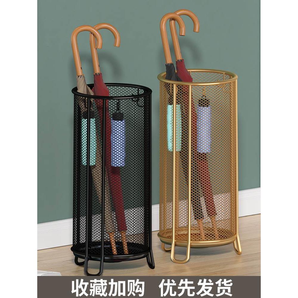 雨伞收纳架雨伞桶家用门口放伞架子商用挂伞沥水伞架置物架大容量