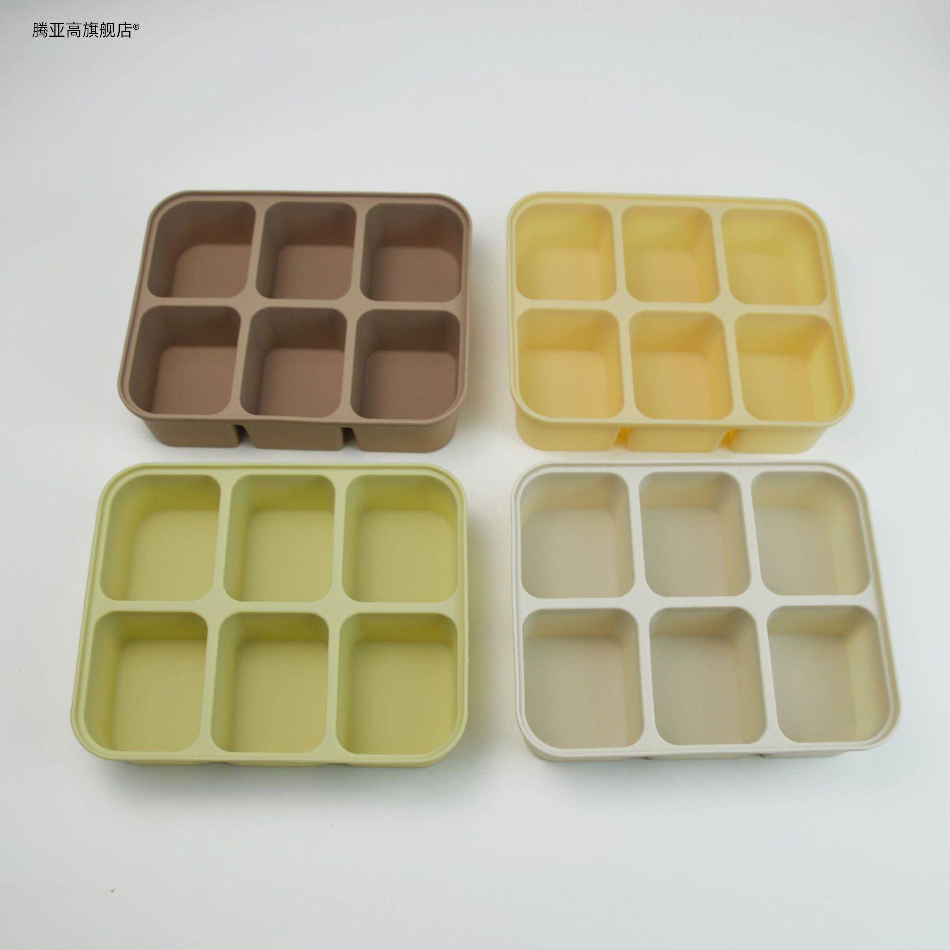 宝宝蒸糕模具耐高温辅食盒婴儿硅胶冰格冷冻方形磨具带盖保鲜密封