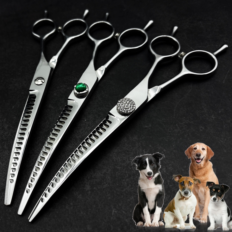 wingsbro 弯魔术剪宠物美师剪刀弯蓬蓬剪店用狗狗修毛剃毛精修剪