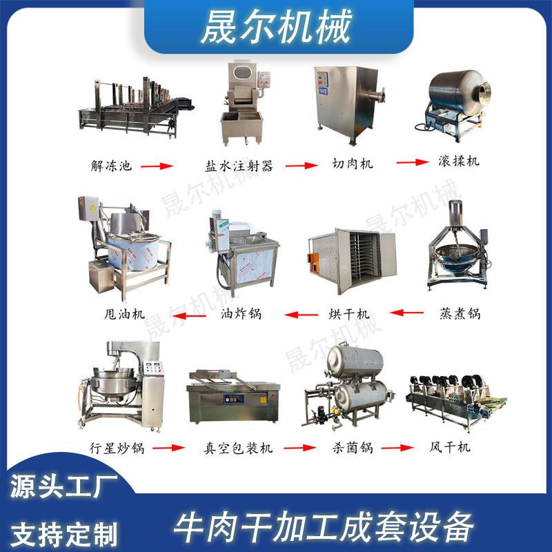 牛肉干加工全套设备 手撕牛肉生产线 猪肉脯烘干机