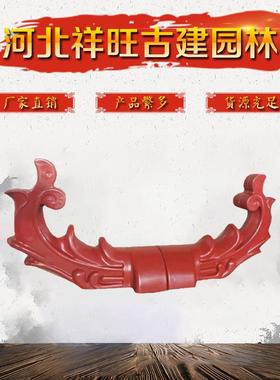 仿古琉璃瓦彩色黄色红色绿色屋顶带釉瓦片古瓦寺庙别墅镀金瓦吻兽