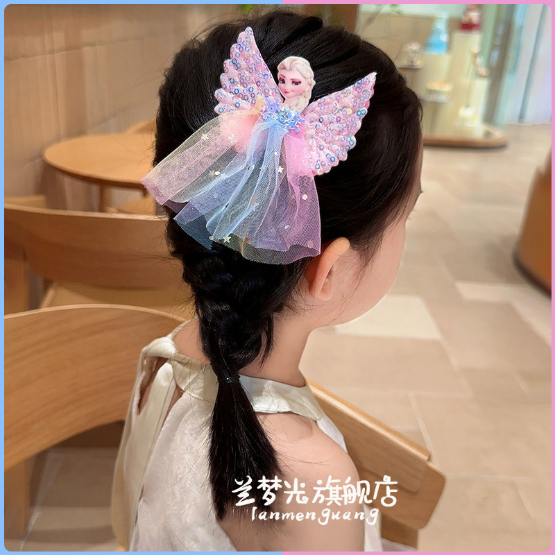 艾莎公主发夹女童爱莎亮片头饰