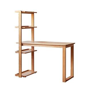 全实木书桌书架一体儿童桌子学生家用简约橡木转角办公写字电脑桌