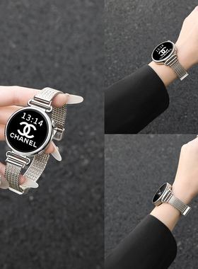 适用小米watch5表带s4金属麦穗磁吸扣41mm智能运动s3手表带Sprot表链color2版新款s1Pro替换冬天女生s2配件