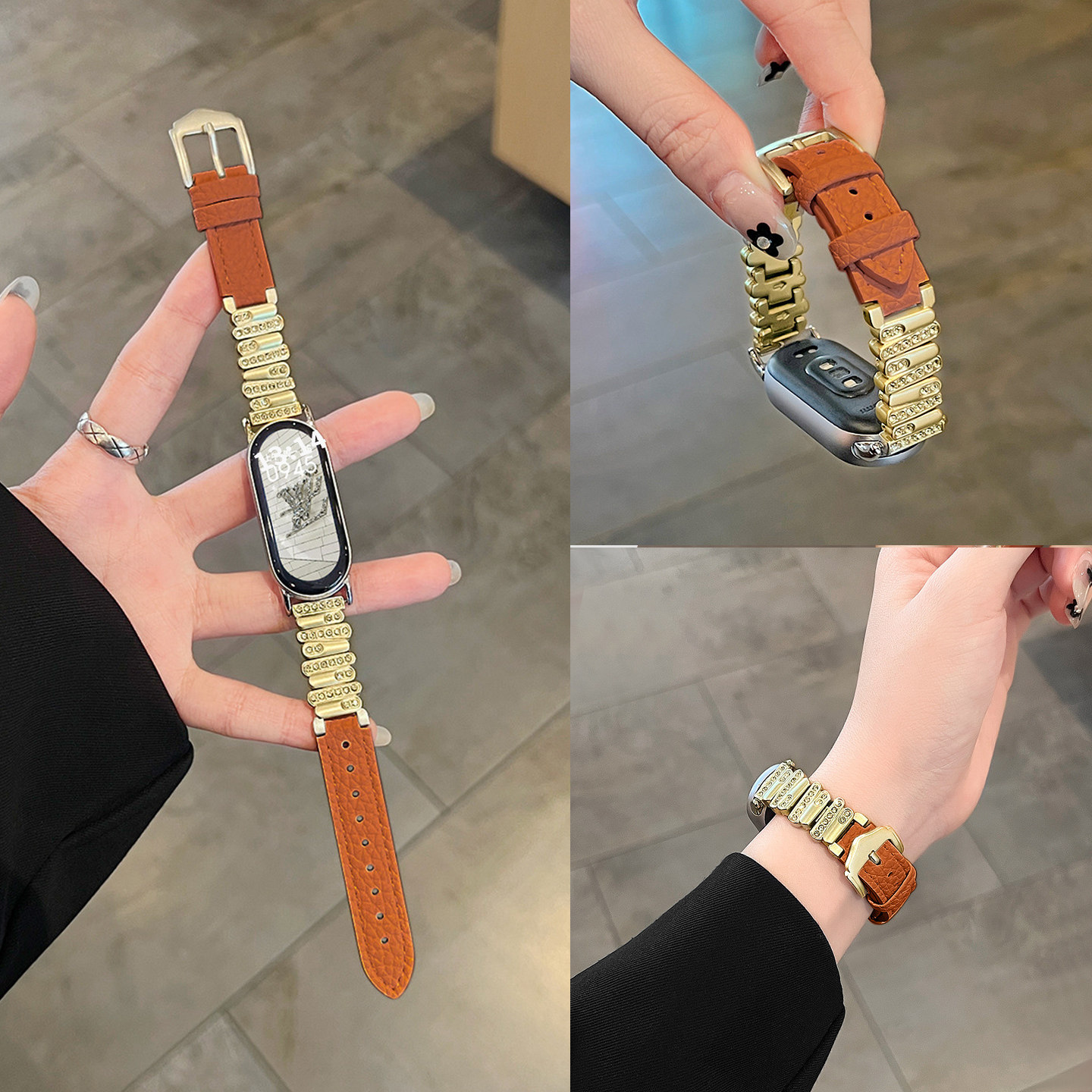 【不规则镶钻】适用于小米手环10表带金属不规则爱马仕9代表带智能运动手表带8NFC版高级感时尚韩系女士腕带