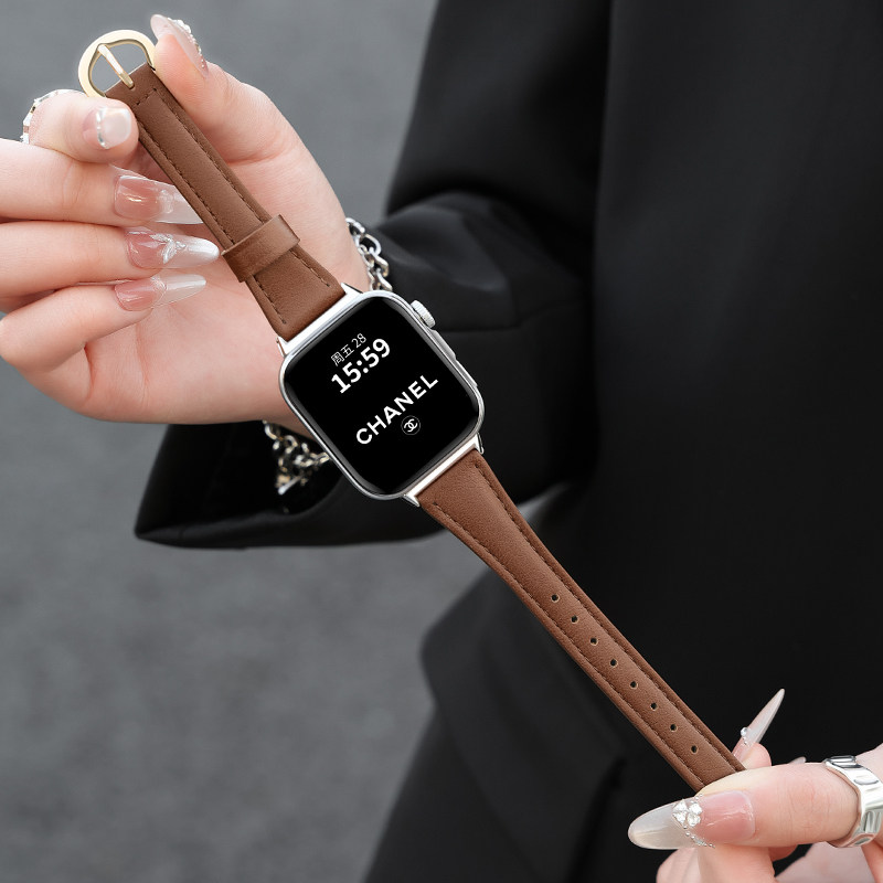 适用华为fit4高级腕带女秋冬真皮