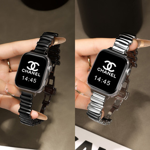 适用华为手表FIT4表带watchfit4智能pro新款不规则表链fit3金属钢带运动创意一株式腕带女士高级感时尚夏日