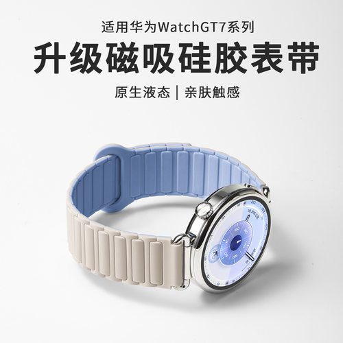 液态硅胶磁吸华为gt7手表表带