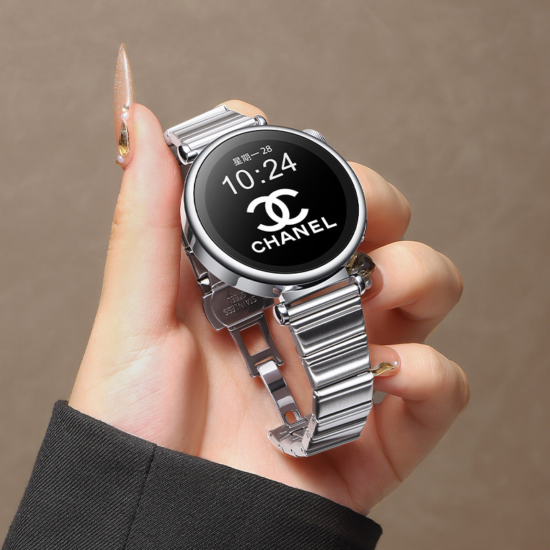 适用OPPO手表金属表链oppo watch x2mini表带女款钢带智能运动一株钢新款蝴蝶扣冬天腕带x2mini高颜值韩系女,智能设备,智能手表手环表带/腕带,淘宝优惠券,粉丝福利购,淘宝优惠卷