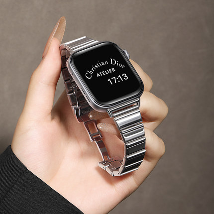 适用华为fit4手表表带金属pro一株钢带fit3女款高级感链式FIT小蛮腰新款表链秋冬透气防水替换带配件男秋季女