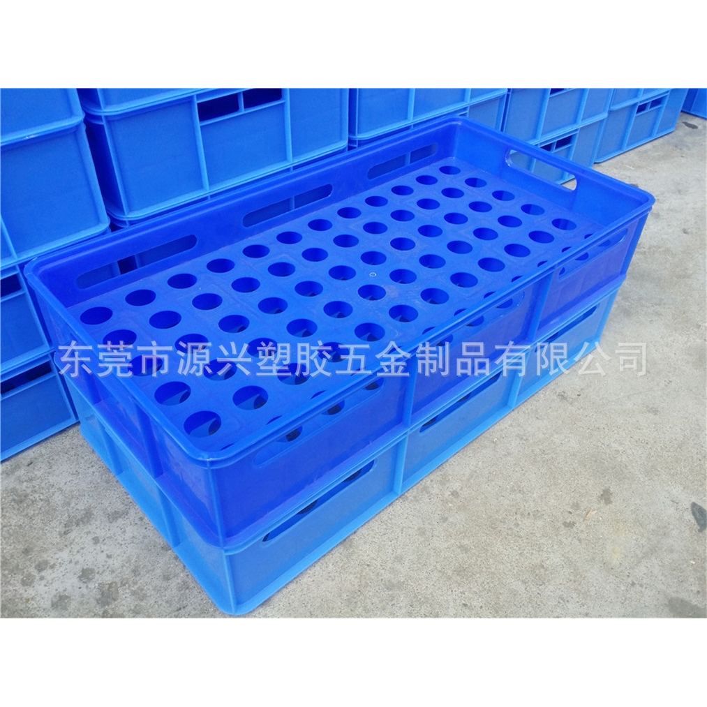 灯泡/球泡包装运输塑料盒 72只装圆孔加厚周转筐 孔径32mm网格箱