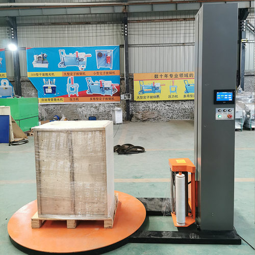 全自动缠绕机自动缠绕膜打包机智能纸箱托盘预拉伸薄膜裹包机