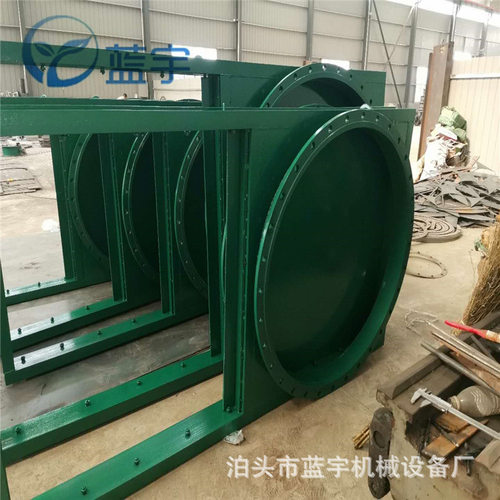 电动气动手动插板阀圆形螺旋插板阀星型卸灰闸板阀DN900手轮闸门