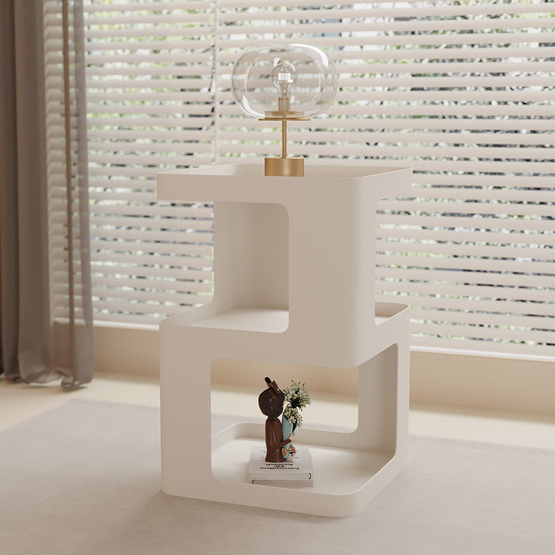 跨境铁艺边几可移动铁艺沙发边柜岩板床头柜轻奢简约现代茶几客厅