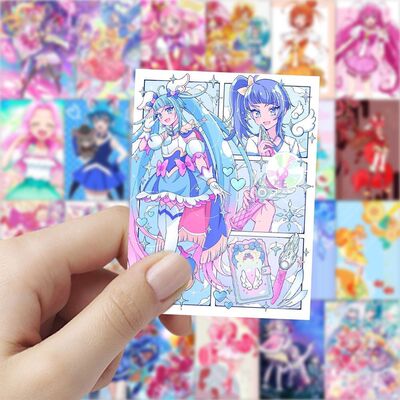 188张光之美少女贴纸可爱卡通二次元高颜值贴画手机手账diy装饰