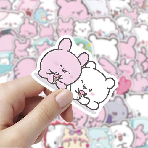 180张卡通loveez表情贴纸韩系少女软萌ins贴画手机手账装饰贴纸