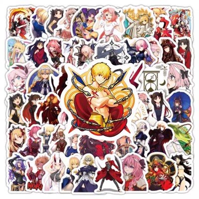 103张fate贴纸Saber动漫二次元卡通高颜值装饰手机壳电脑墙面贴画