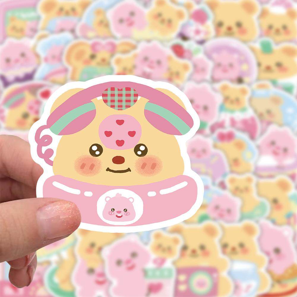 卡通可爱黄油小熊贴纸趣味创意diy手账手机壳笔记本装饰防水贴画,文具电教/文化用品/商务用品,贴纸/立体贴纸,淘宝优惠券,粉丝福利购,淘宝优惠卷