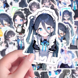 96张卡通碧蓝档案天童爱丽丝贴画装饰DIY电脑手机行李箱贴纸防水