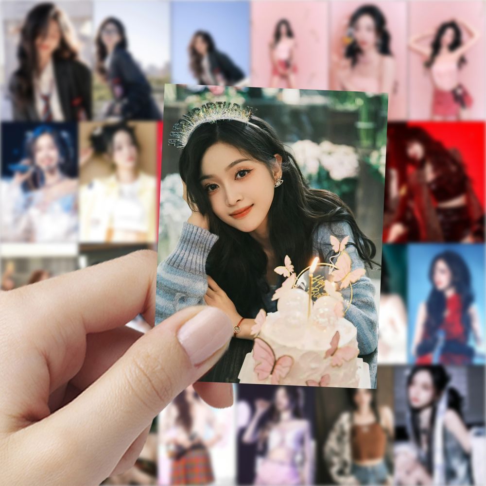 188张吴宣仪女明星贴纸周边装饰笔记本电脑桌面手账防水贴画自粘