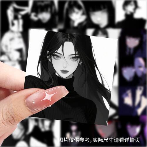 118张黑白性感女孩贴纸