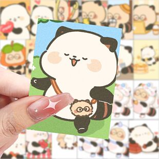 新款萌二萌六情侣头像贴纸可爱卡通创意diy手机手账装饰防水贴画