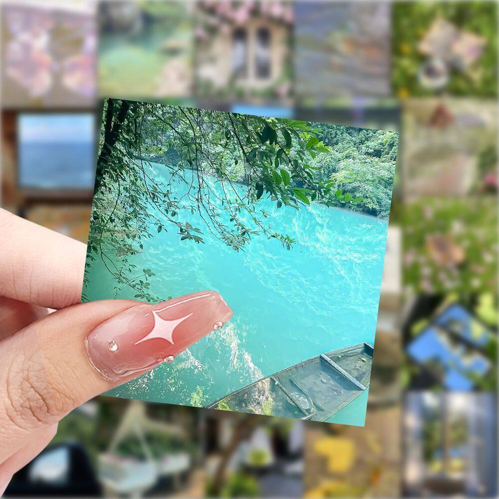 夏日小清新ins风治愈防水贴纸