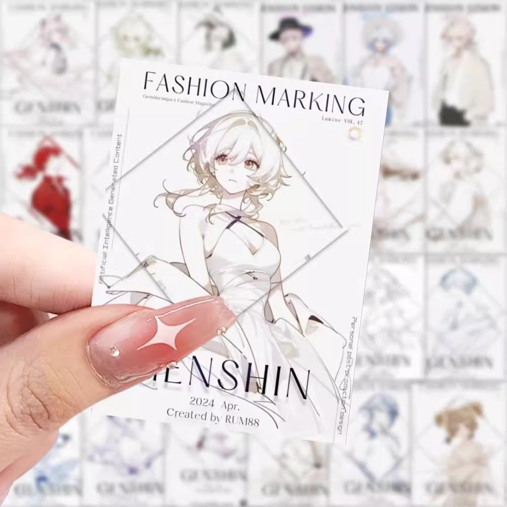 126张原神人物杂志简介人物贴纸装饰手账行李箱笔记本素材标签贴,文具电教/文化用品/商务用品,贴纸/立体贴纸,淘宝优惠券,粉丝福利购,淘宝优惠卷