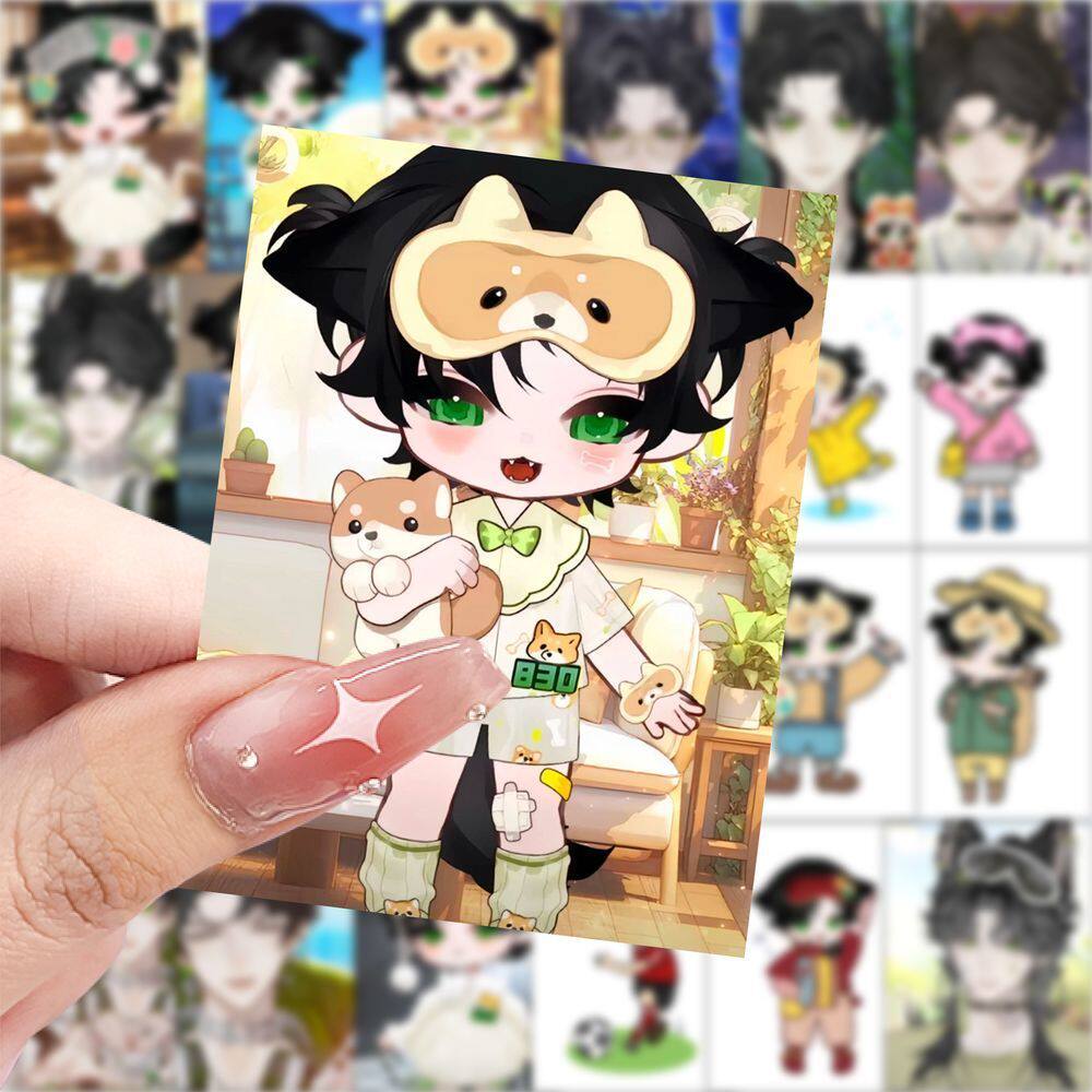 188张虚拟主播控妹宝卡通贴纸动漫二次元装饰贴纸手机手账diy贴画