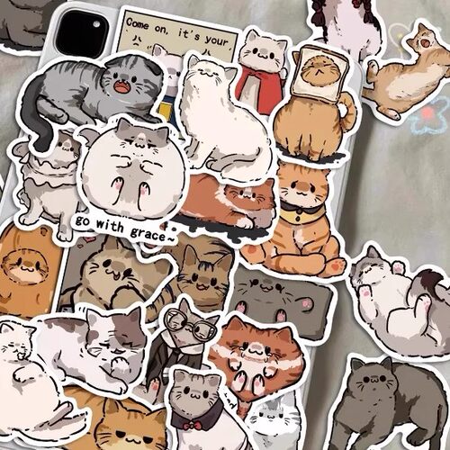 150张遇见小猫咪卡通可爱贴纸
