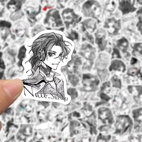第五人格黑白绘画贴纸ins风